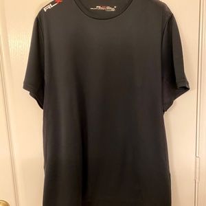 Men's RLX SPORT Performance Black White Nylon Shirt XXL 2XL RALPH LAUREN POLO
